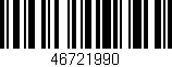 Código de barras (EAN, GTIN, SKU, ISBN): '46721990'