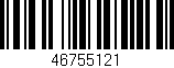 Código de barras (EAN, GTIN, SKU, ISBN): '46755121'