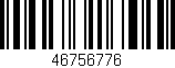 Código de barras (EAN, GTIN, SKU, ISBN): '46756776'