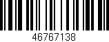 Código de barras (EAN, GTIN, SKU, ISBN): '46767138'