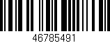 Código de barras (EAN, GTIN, SKU, ISBN): '46785491'
