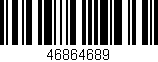 Código de barras (EAN, GTIN, SKU, ISBN): '46864689'
