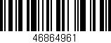 Código de barras (EAN, GTIN, SKU, ISBN): '46864961'