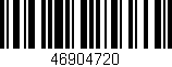 Código de barras (EAN, GTIN, SKU, ISBN): '46904720'