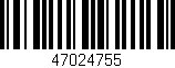 Código de barras (EAN, GTIN, SKU, ISBN): '47024755'