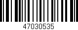 Código de barras (EAN, GTIN, SKU, ISBN): '47030535'