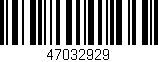 Código de barras (EAN, GTIN, SKU, ISBN): '47032929'