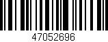 Código de barras (EAN, GTIN, SKU, ISBN): '47052696'