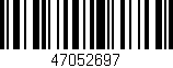Código de barras (EAN, GTIN, SKU, ISBN): '47052697'