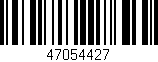Código de barras (EAN, GTIN, SKU, ISBN): '47054427'