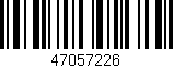Código de barras (EAN, GTIN, SKU, ISBN): '47057226'