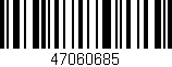 Código de barras (EAN, GTIN, SKU, ISBN): '47060685'