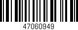 Código de barras (EAN, GTIN, SKU, ISBN): '47060949'