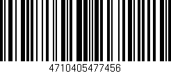 Código de barras (EAN, GTIN, SKU, ISBN): '4710405477456'