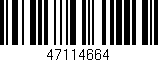 Código de barras (EAN, GTIN, SKU, ISBN): '47114664'
