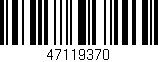 Código de barras (EAN, GTIN, SKU, ISBN): '47119370'