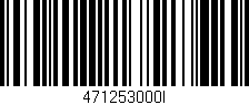 Código de barras (EAN, GTIN, SKU, ISBN): '471253000I'