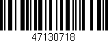 Código de barras (EAN, GTIN, SKU, ISBN): '47130718'