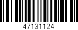 Código de barras (EAN, GTIN, SKU, ISBN): '47131124'