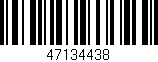 Código de barras (EAN, GTIN, SKU, ISBN): '47134438'