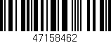Código de barras (EAN, GTIN, SKU, ISBN): '47158462'