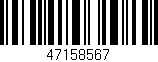Código de barras (EAN, GTIN, SKU, ISBN): '47158567'