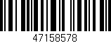 Código de barras (EAN, GTIN, SKU, ISBN): '47158578'