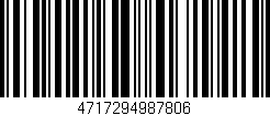 Código de barras (EAN, GTIN, SKU, ISBN): '4717294987806'