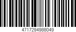 Código de barras (EAN, GTIN, SKU, ISBN): '4717294988049'
