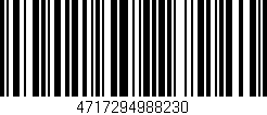 Código de barras (EAN, GTIN, SKU, ISBN): '4717294988230'