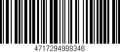 Código de barras (EAN, GTIN, SKU, ISBN): '4717294988346'