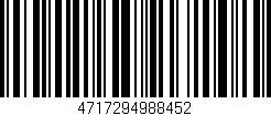 Código de barras (EAN, GTIN, SKU, ISBN): '4717294988452'