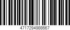 Código de barras (EAN, GTIN, SKU, ISBN): '4717294988667'