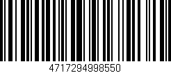 Código de barras (EAN, GTIN, SKU, ISBN): '4717294998550'