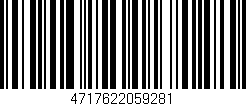 Código de barras (EAN, GTIN, SKU, ISBN): '4717622059281'