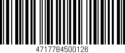 Código de barras (EAN, GTIN, SKU, ISBN): '4717784500126'