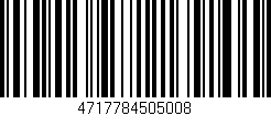 Código de barras (EAN, GTIN, SKU, ISBN): '4717784505008'