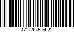 Código de barras (EAN, GTIN, SKU, ISBN): '4717784505022'