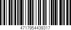 Código de barras (EAN, GTIN, SKU, ISBN): '4717954439317'