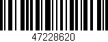 Código de barras (EAN, GTIN, SKU, ISBN): '47228620'