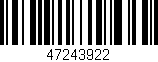Código de barras (EAN, GTIN, SKU, ISBN): '47243922'
