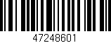 Código de barras (EAN, GTIN, SKU, ISBN): '47248601'