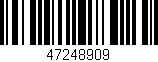 Código de barras (EAN, GTIN, SKU, ISBN): '47248909'