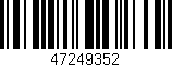 Código de barras (EAN, GTIN, SKU, ISBN): '47249352'