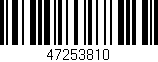 Código de barras (EAN, GTIN, SKU, ISBN): '47253810'