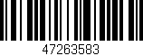 Código de barras (EAN, GTIN, SKU, ISBN): '47263583'