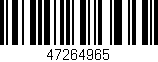 Código de barras (EAN, GTIN, SKU, ISBN): '47264965'