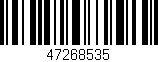 Código de barras (EAN, GTIN, SKU, ISBN): '47268535'