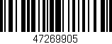 Código de barras (EAN, GTIN, SKU, ISBN): '47269905'