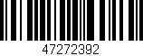 Código de barras (EAN, GTIN, SKU, ISBN): '47272392'